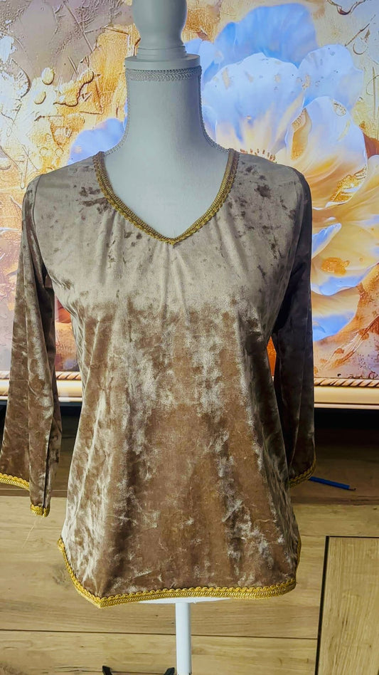 Body en Velour Beige