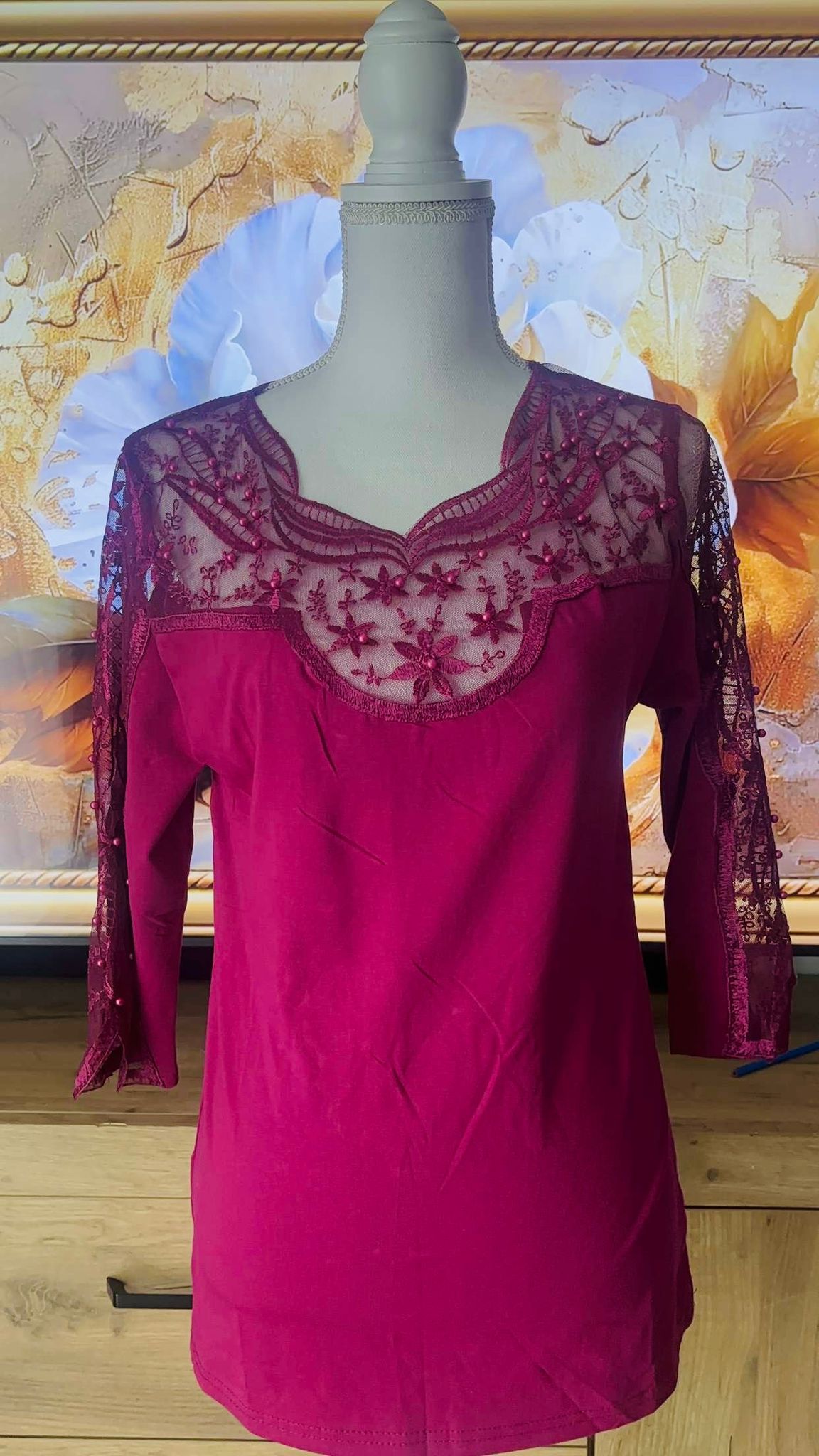 Body en coton Rose Mauve