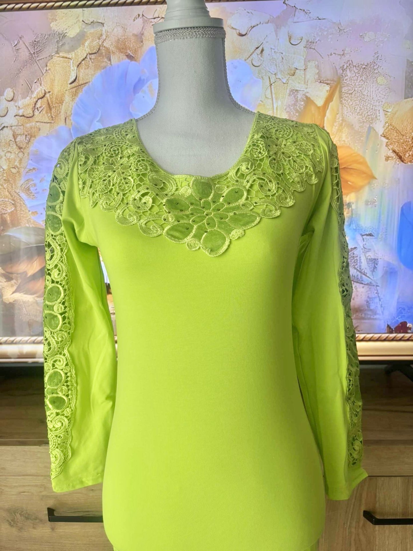 Body en coton Vert