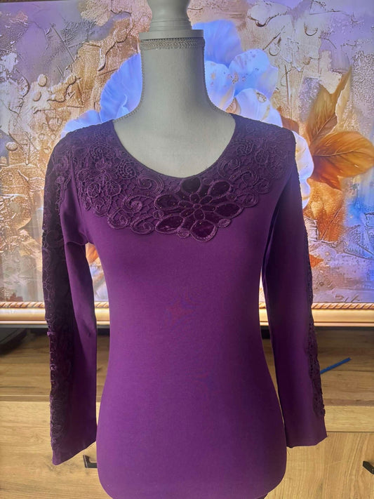 Body en coton Violet