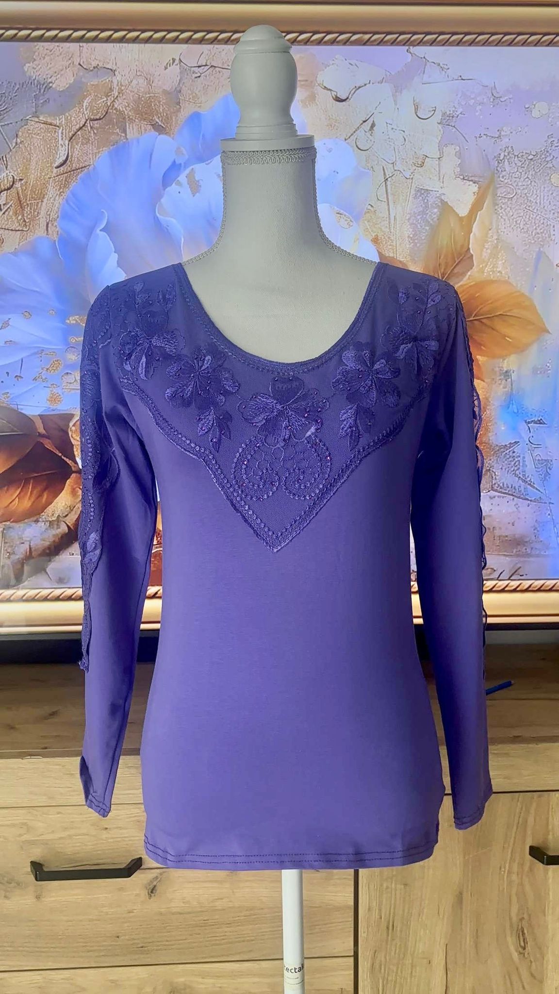 Body en coton Violet