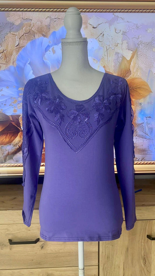 Body en coton Violet